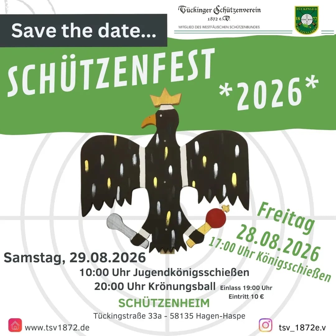 Bald ist es soweit: Schützenfest 2026!