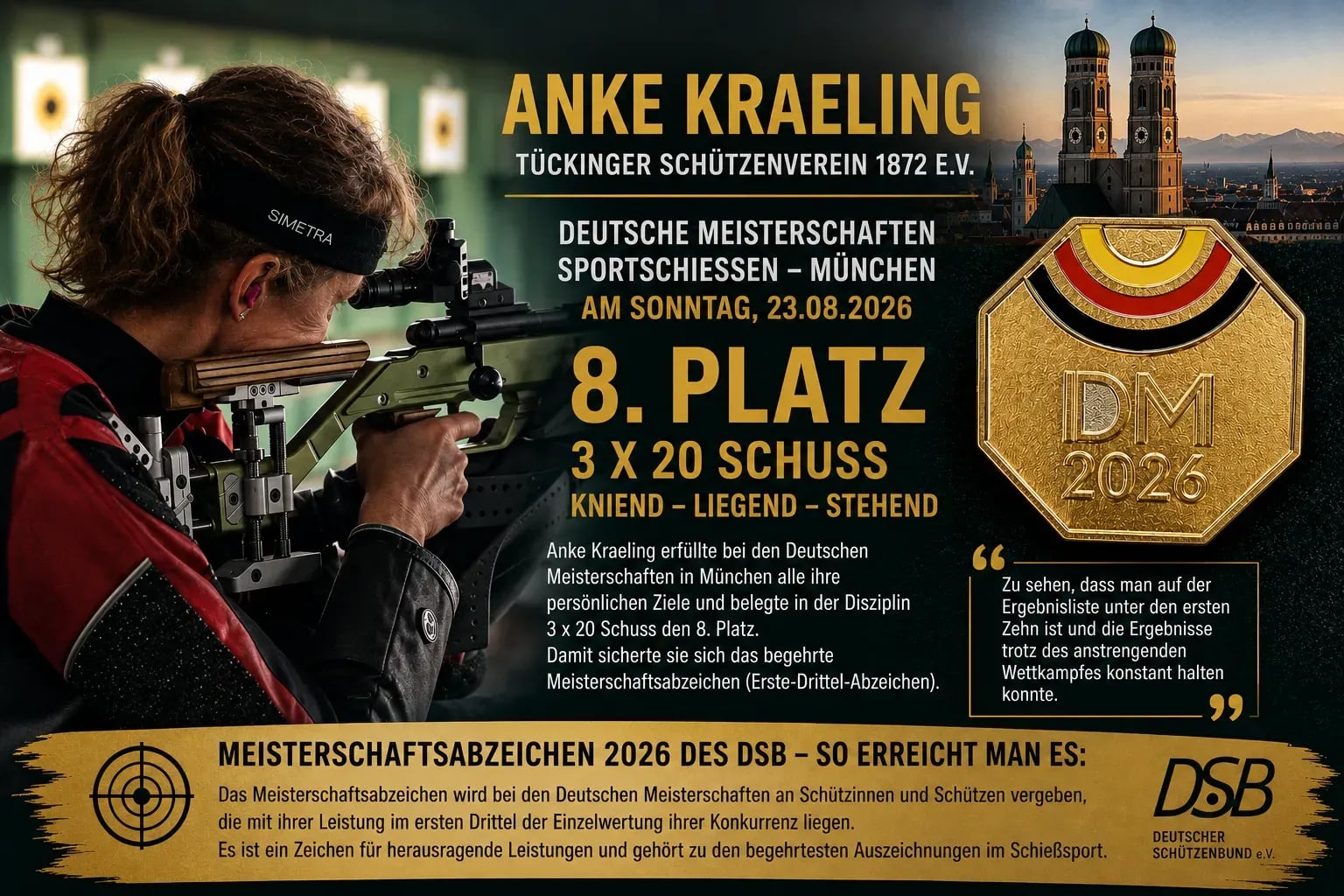 Top 10 in Deutschland – Anke Kraeling glänzt in München